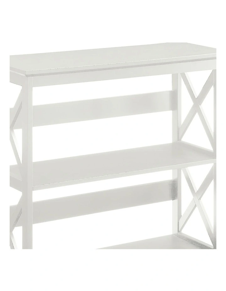 Lucas 3-Tier Bookshelf Display Rack in White image 5