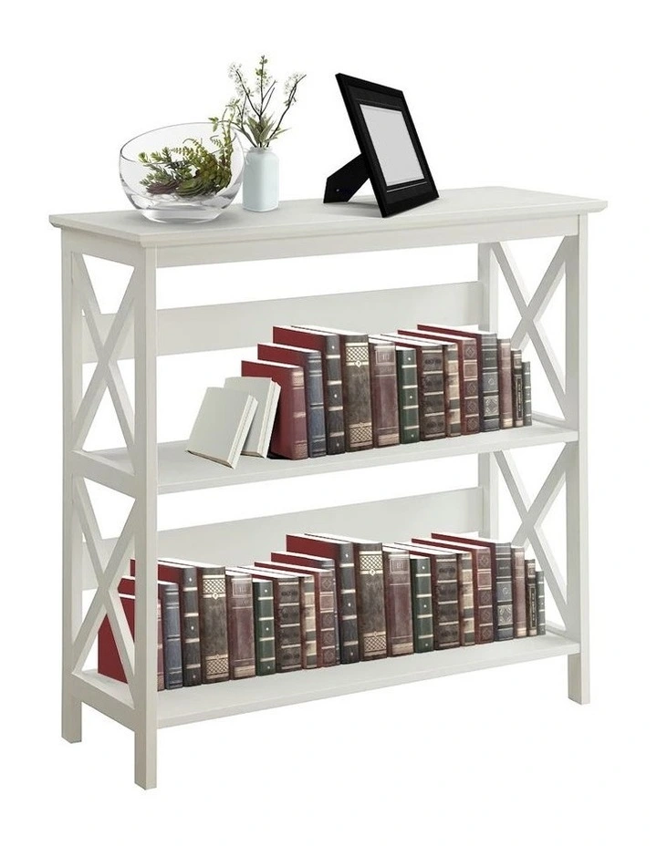 Lucas 3-Tier Bookshelf Display Rack in White image 6
