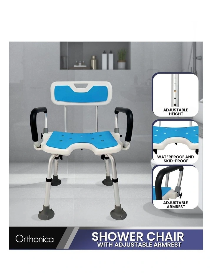 Shower Chair With Head Holder in Multi image 3