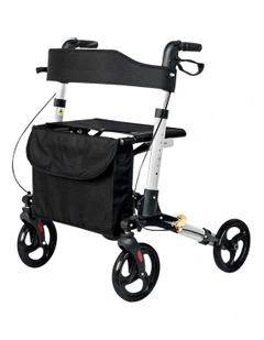 Folding Rollator Walker in Black