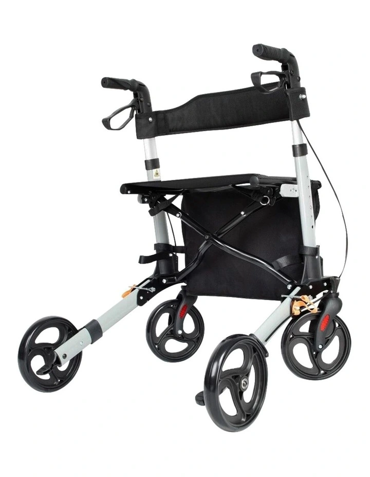 Folding Rollator Walker in Black image 2