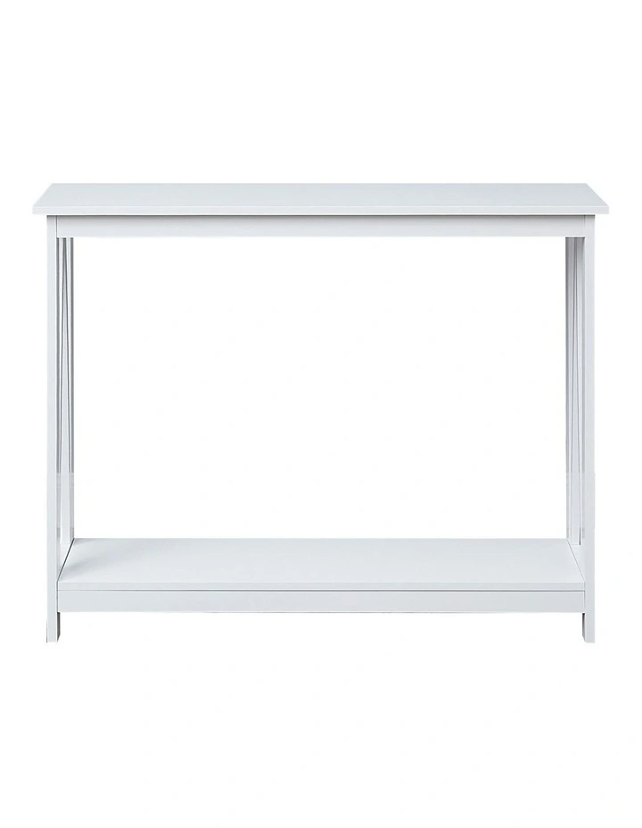 Sarantino Grace A-Frame Console Table in White image 2