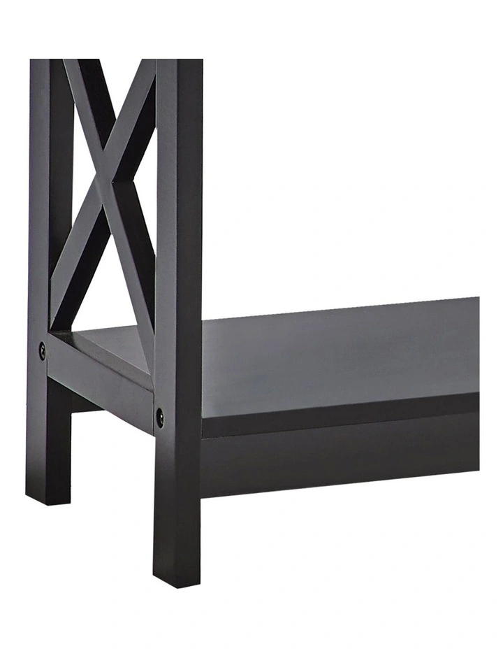 Eloise Cross Console Table 3-Tier in Black image 5