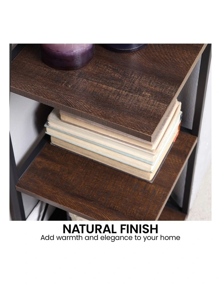Nora Corner Bookshelf 5-Tier in Multi image 6