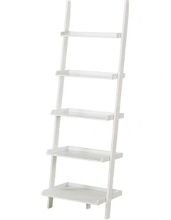 Aster 5-Tier Ladder Shelf in White