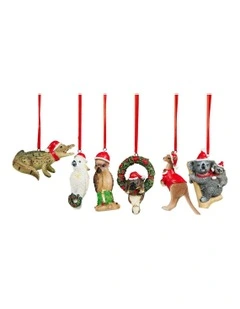 Christmas Aussie Animals Pack of 6 in multi