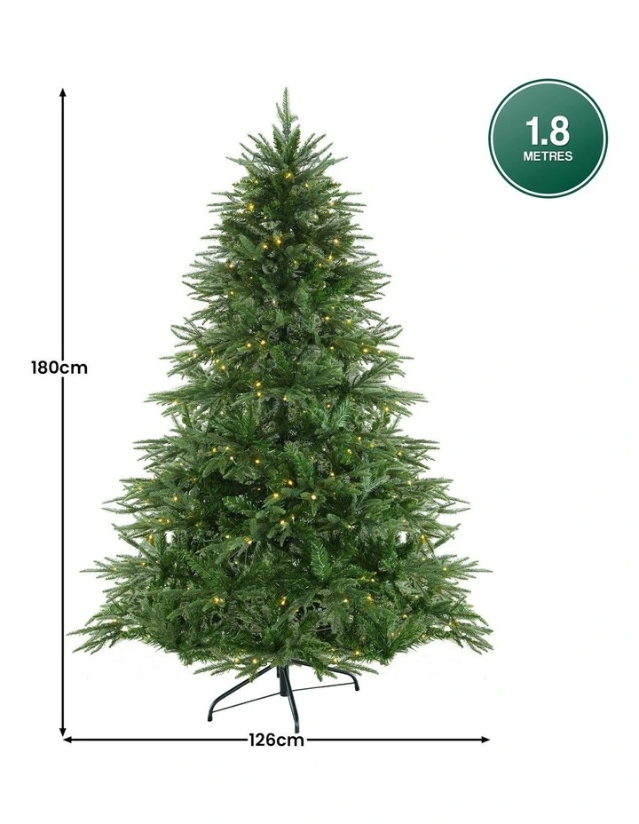 Christabelle 1.8m Prelit Everglow Fir Christmas Tree with 300 LED Lights image 3