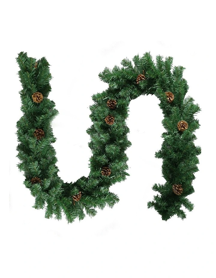 Yuletide Glow Prelit Christmas Garland 274cm in Green image 5
