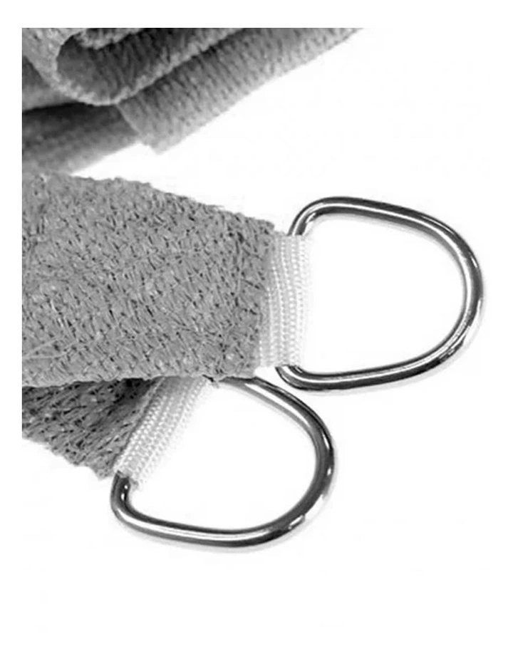 280GSM Outdoor Sun Shade Sail Canopy 5m x 5m x 5m in Grey image 3