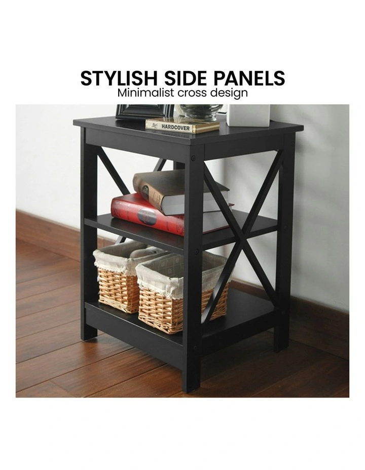 Orson Bedside Table in Black image 6