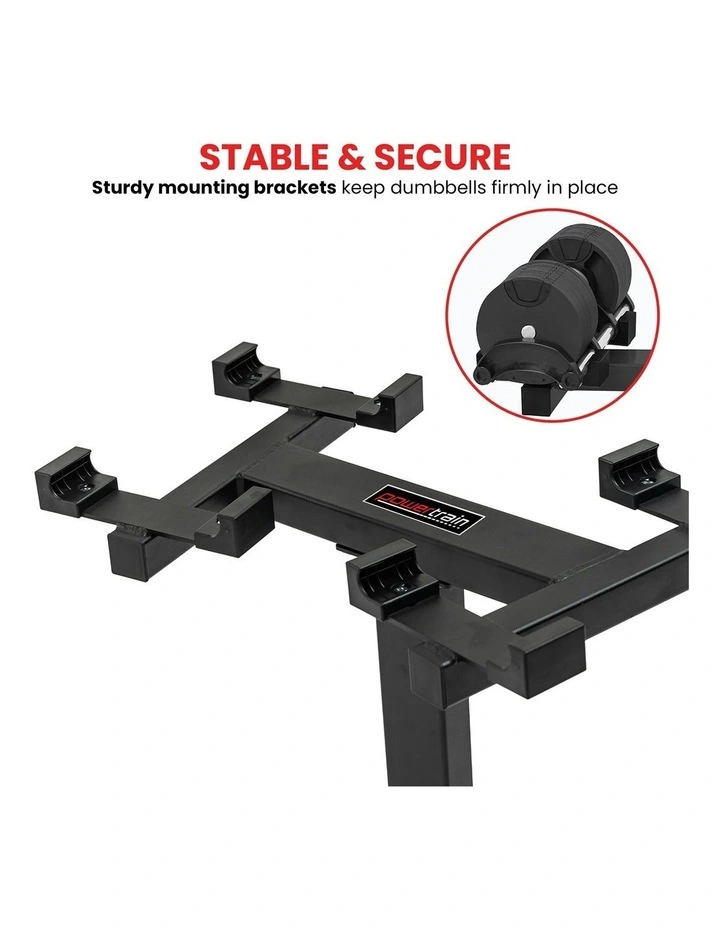 Powertrain 150KG Adjustable Eon Dumbbell Stand image 5