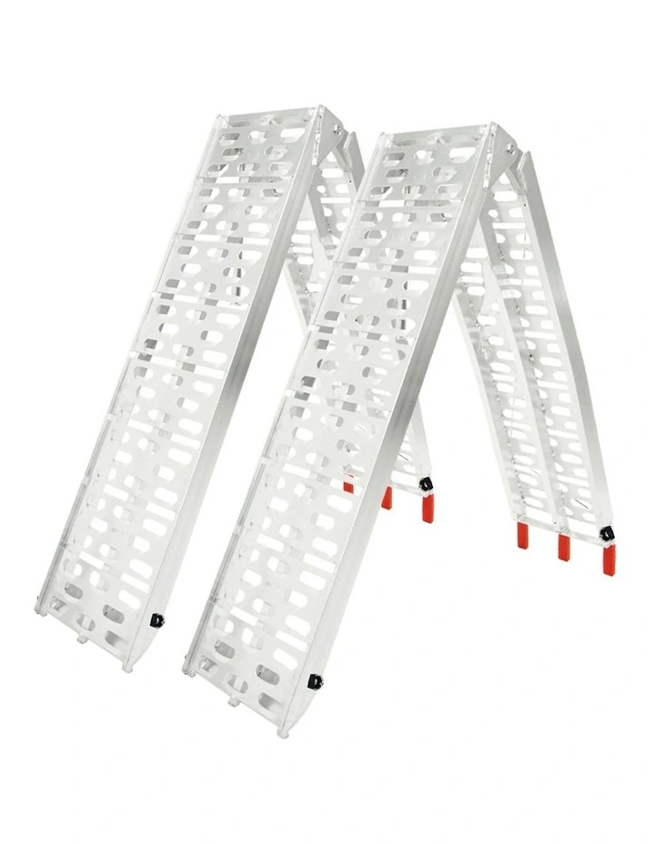 Aluminium Atv Foldable Loading Ramp x2 in Silver image 1