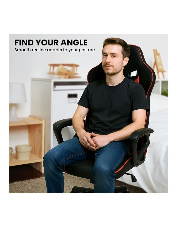 Fayzo Racing Reclining Office Gaming Chair in Black image 4