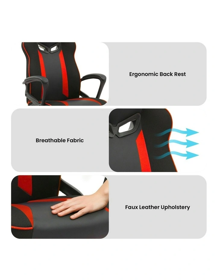 Fayzo Racing Reclining Office Gaming Chair in Black image 6