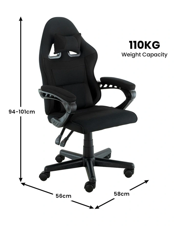 Antre Kids Study Gaming Chair in Black image 3