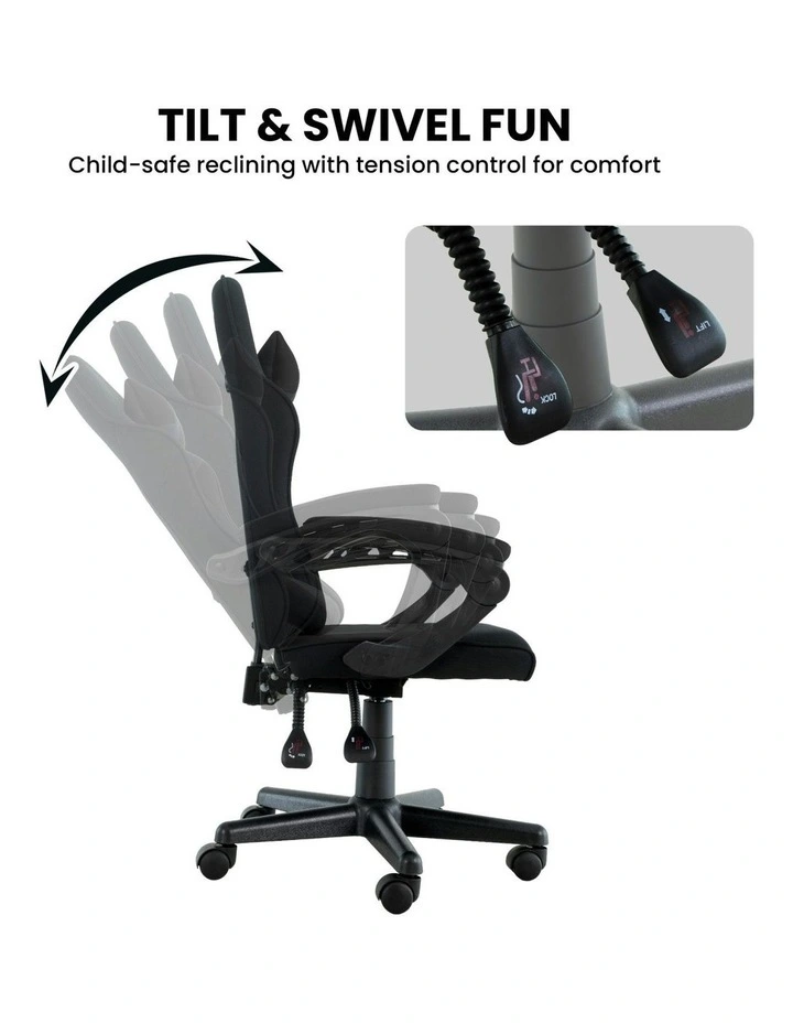 Antre Kids Study Gaming Chair in Black image 6