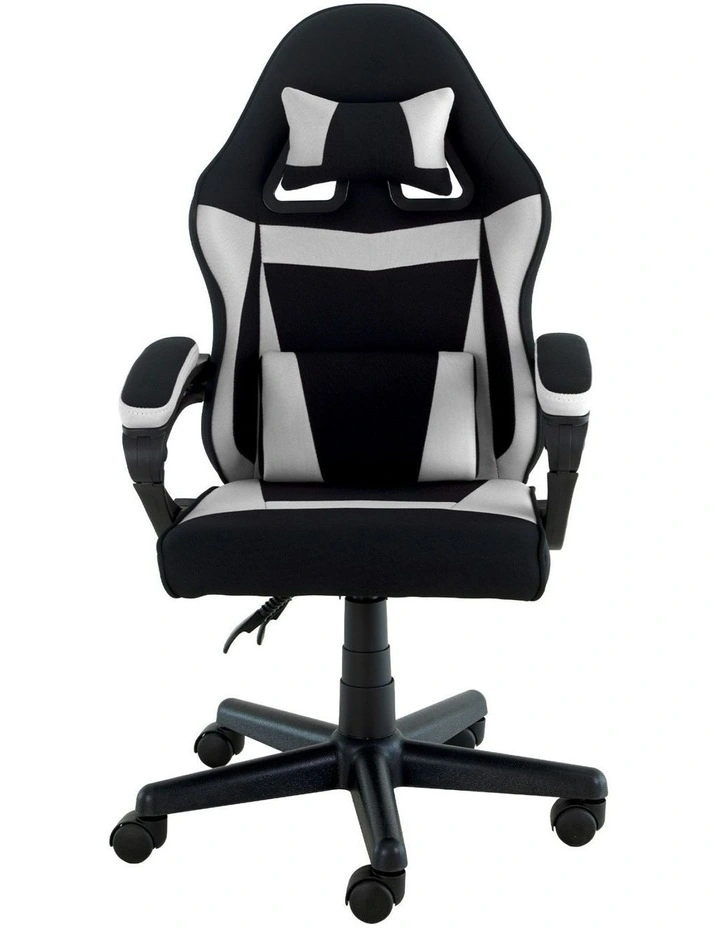 Antre Adjustable Height Study Gaming Chair in Black/White image 1