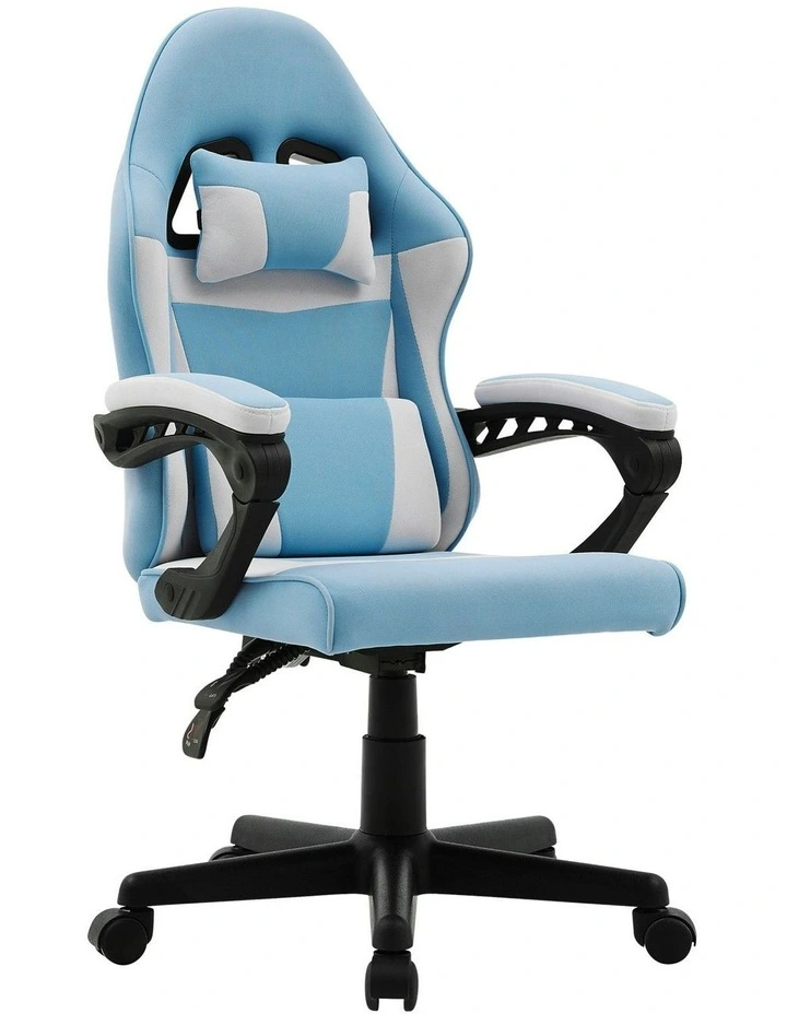 Antre Adjustable Height Study Gaming Chair in Blue/White image 3