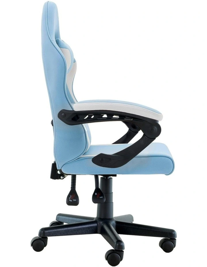 Antre Adjustable Height Study Gaming Chair in Blue/White image 5