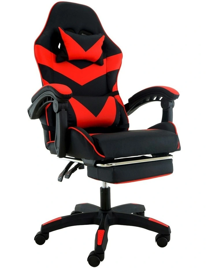 Cueva Reclining High Back Office Gaming Chair in Black/Red image 3