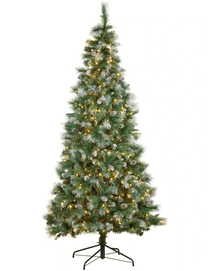 Bayville Pine Slim Pre-Lit Christmas Tree 2.3m in Green image 1