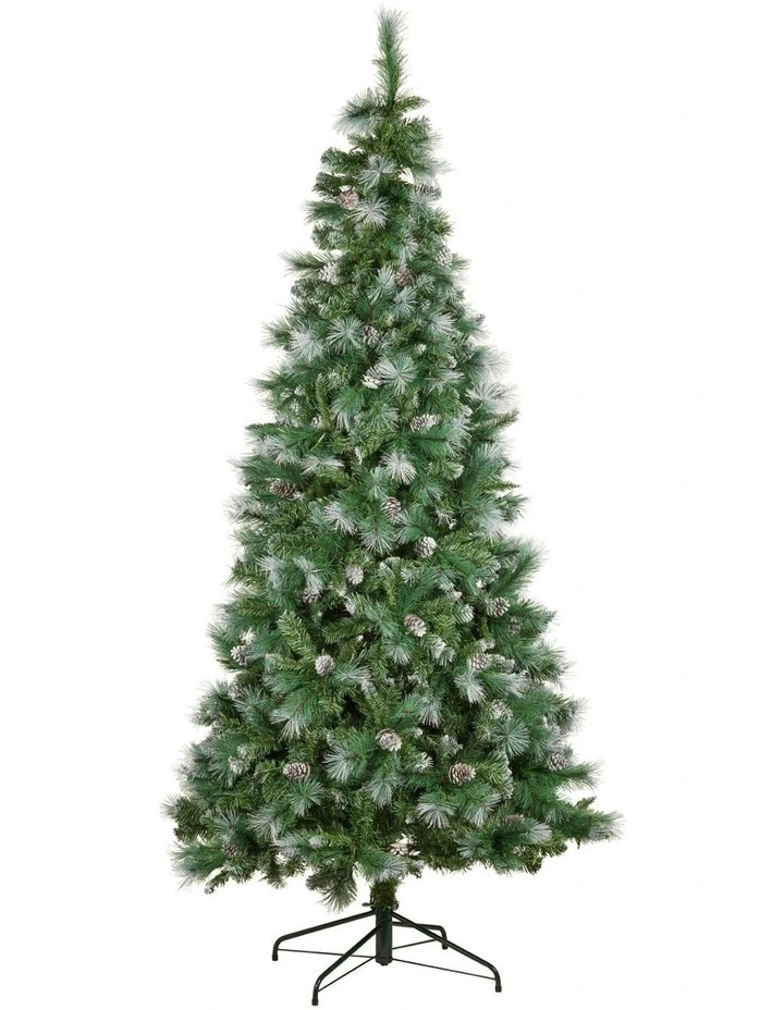 Bayville Pine Slim Pre-Lit Christmas Tree 2.3m in Green image 2