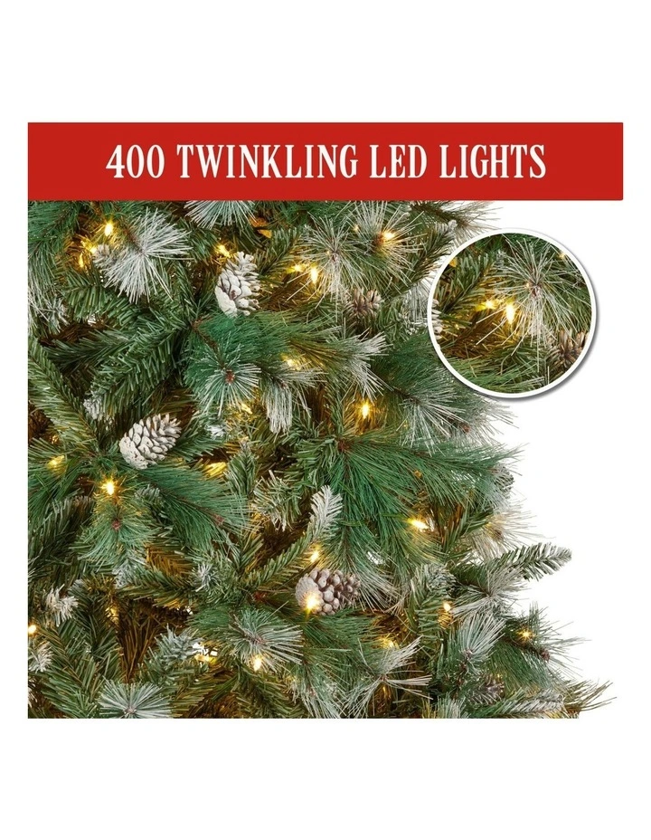 Bayville Pine Slim Pre-Lit Christmas Tree 2.3m in Green image 4