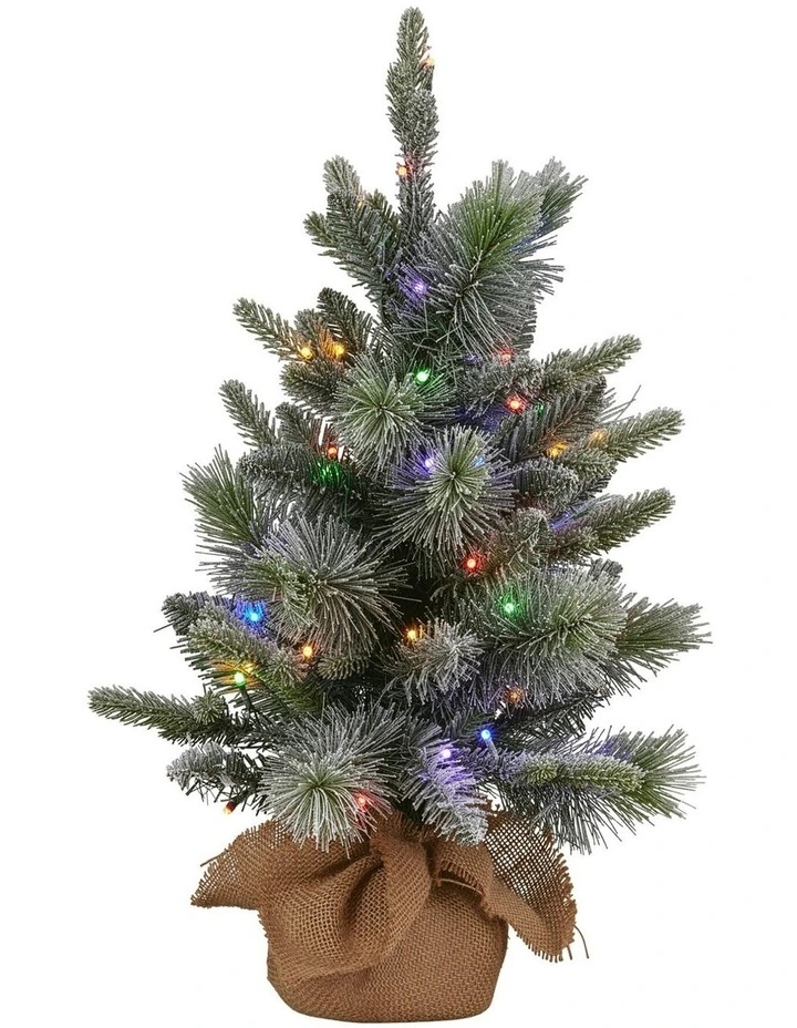 Multi-Functional LED Timer Mini Christmas Tree 61cm in Multi image 2