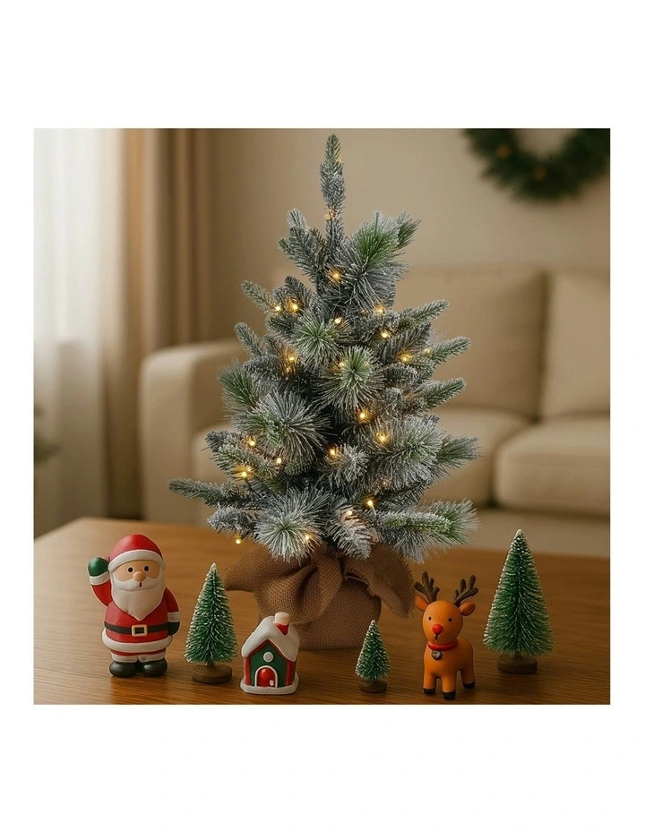Multi-Functional LED Timer Mini Christmas Tree 61cm in Multi image 6