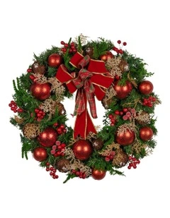 Christmas Wreath 56cm in Multi
