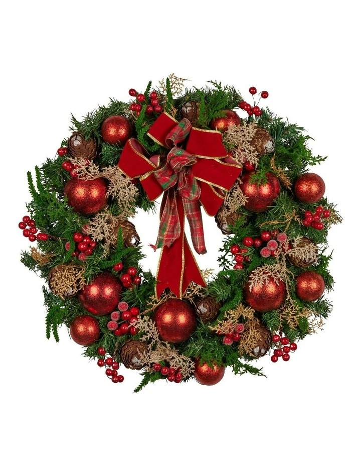 Christmas Wreath 56cm in Multi image 1