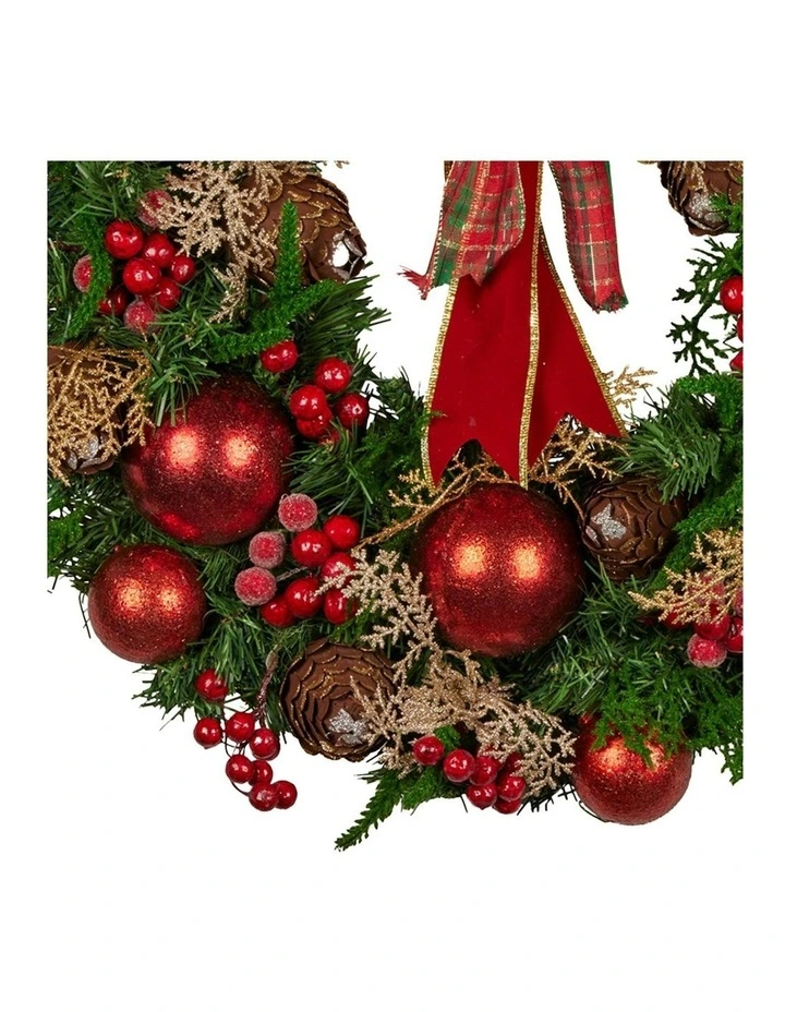 Christmas Wreath 56cm in Multi image 5