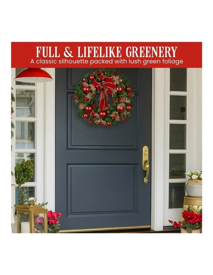 Christmas Wreath 56cm in Multi image 6