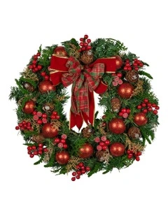 Christmas Wreath 71cm in Multi