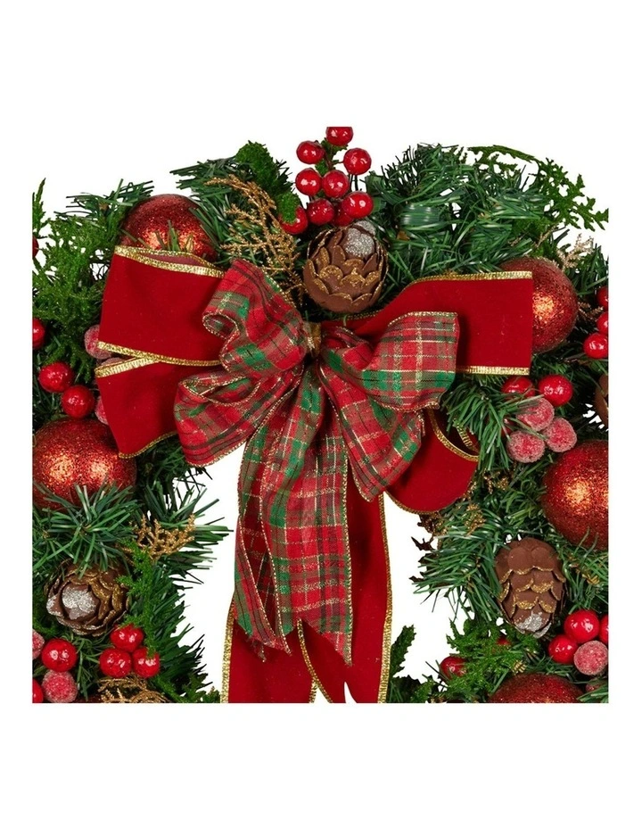 Christmas Wreath 71cm in Multi image 3