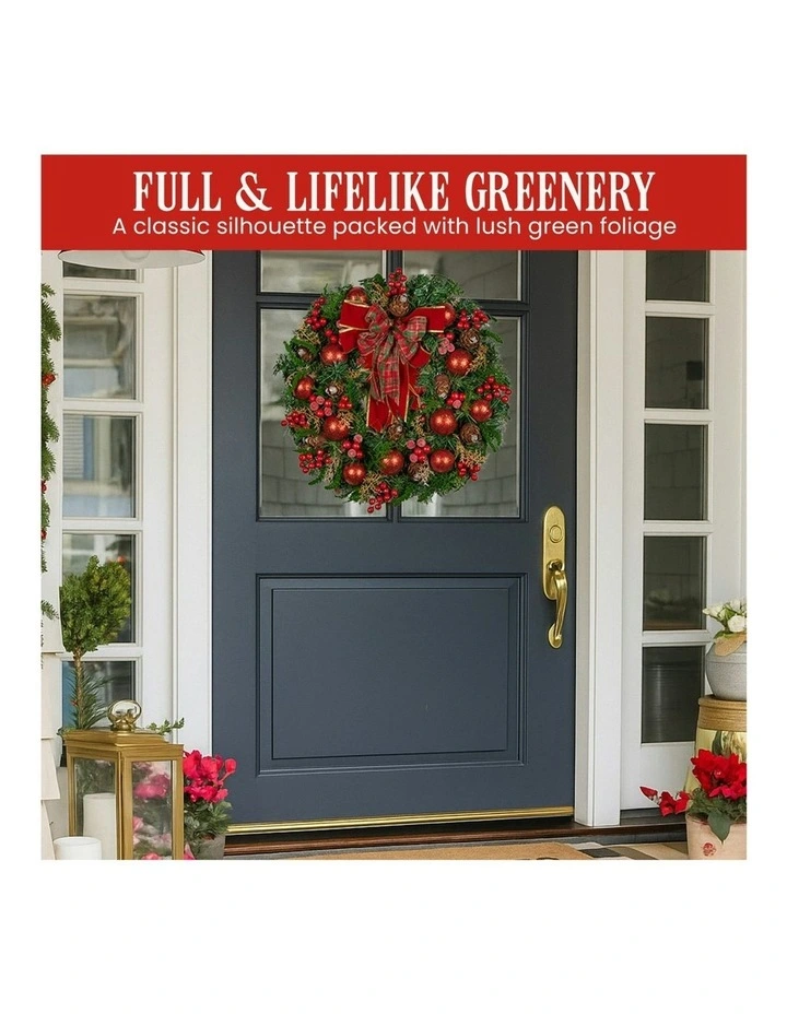 Christmas Wreath 71cm in Multi image 6