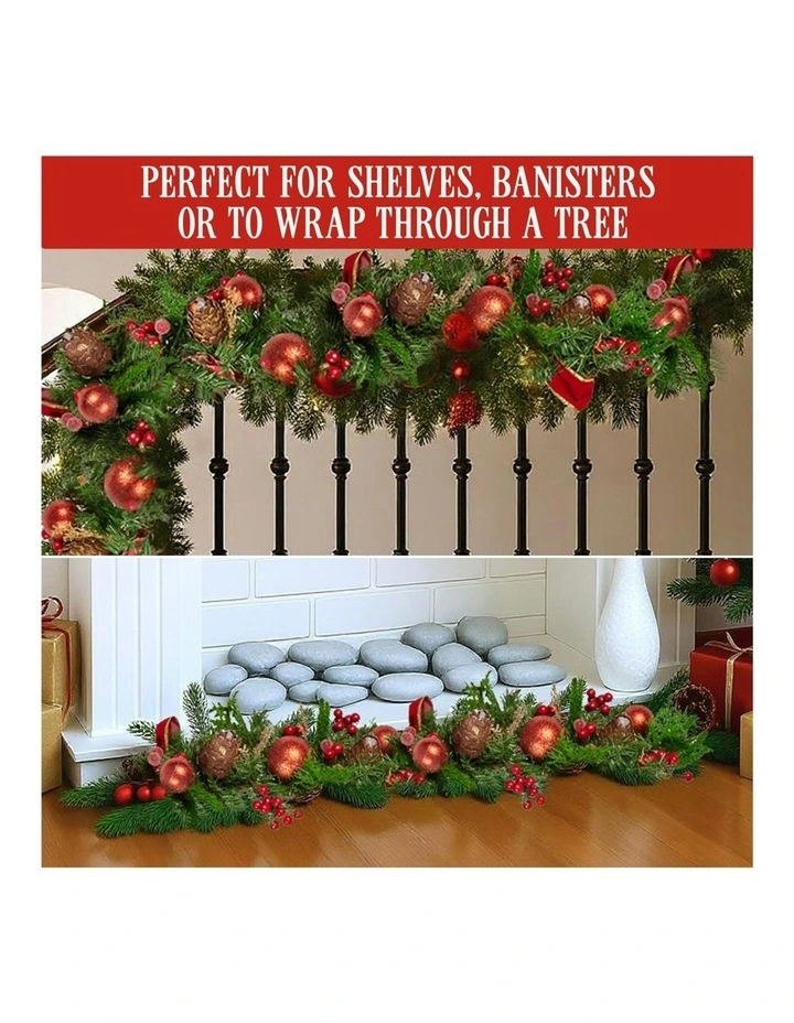 Christmas Garland 185cm in Multi image 7