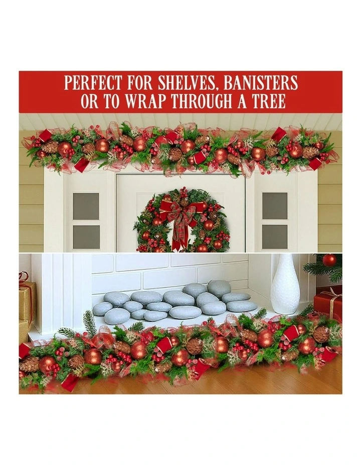 Christmas Garland 100cm in Multi image 7