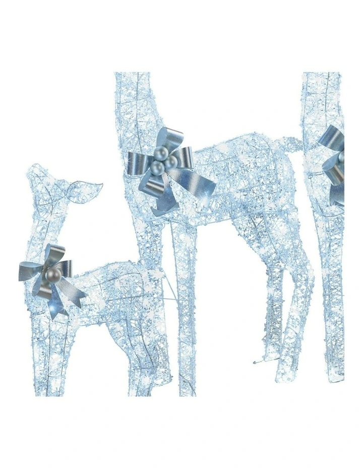 Christmas Reindeer Display Set Of 3 in Silver image 4