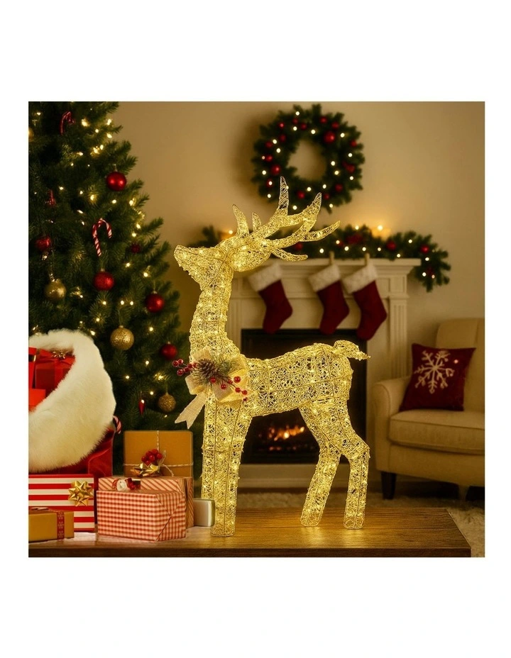 Light Up Christmas Reindeer Display in Yellow image 7