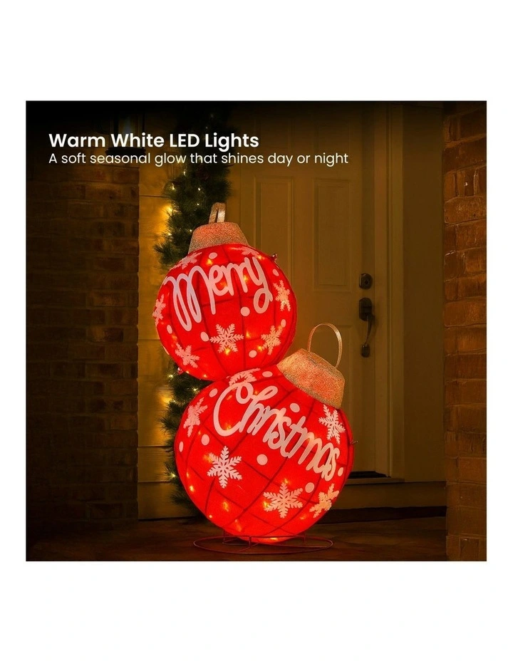 Oversized Christmas Bauble Display in Red image 5