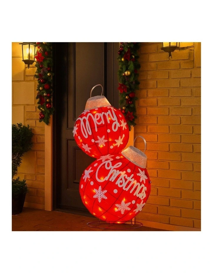 Oversized Christmas Bauble Display in Red image 6