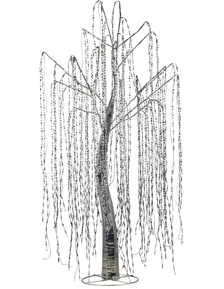 Christmas Display Willow Tree 120cm in Silver image 3