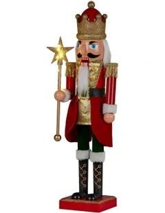 Battery Operated or USB Cord Animated Christmas Nutcracker Decoration 60cm in Multi