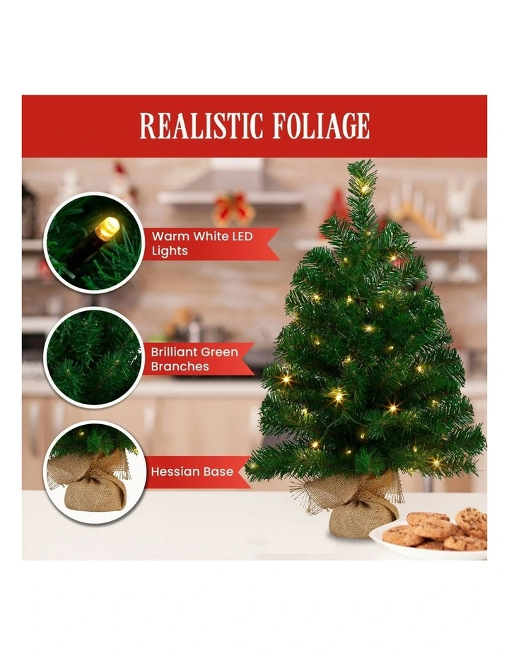 Pre-Lit Tabletop Christmas Tree in Chadwick Green image 6