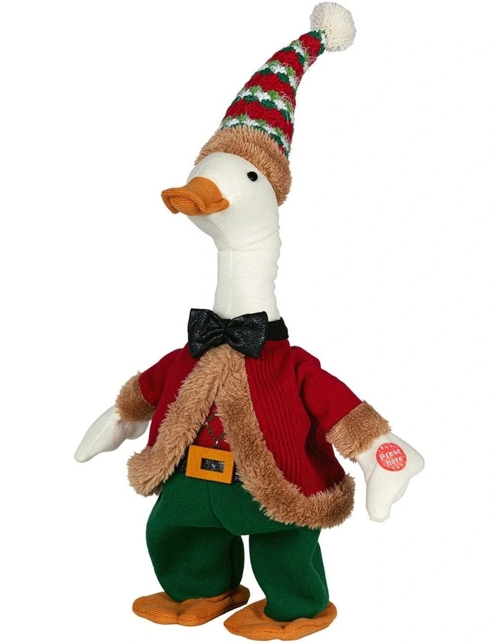 Battery-Operated Christmas Duck With Animation And Tunes 43cm image 1