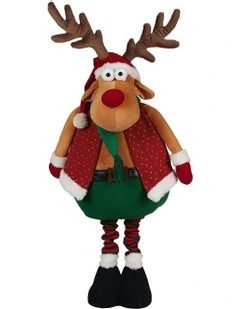 Battery-Operated Christmas Moose With Animation & Music 71cm