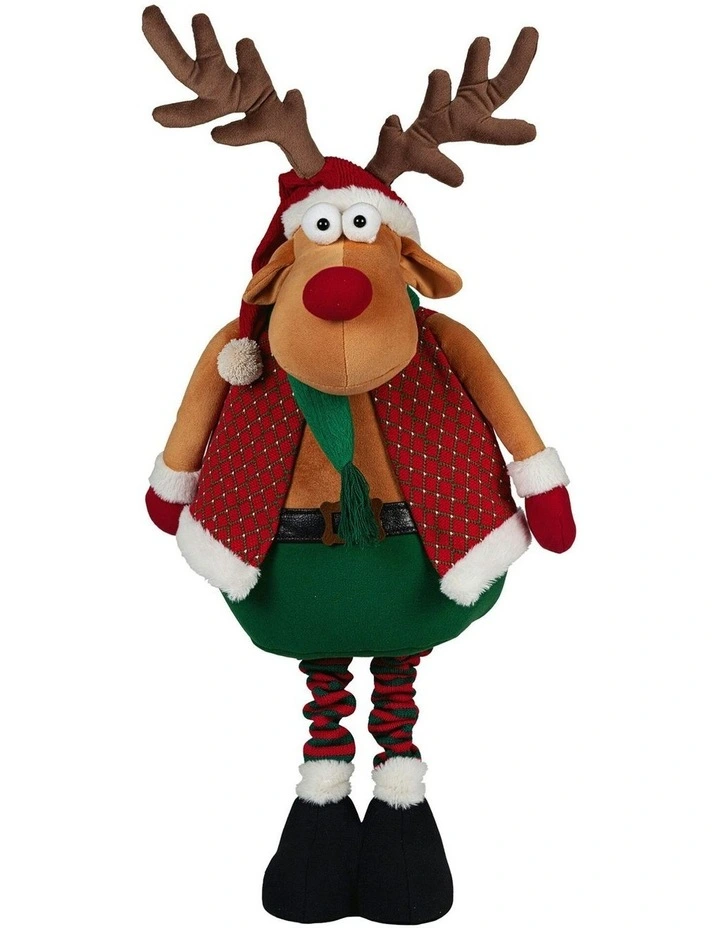 Battery-Operated Christmas Moose With Animation & Music 71cm image 1