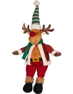 Battery-Operated Christmas Moose With Animation & Music 56cm