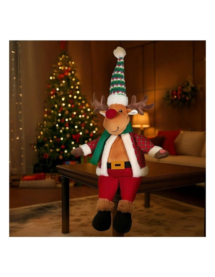Battery-Operated Christmas Moose With Animation & Music 56cm image 4
